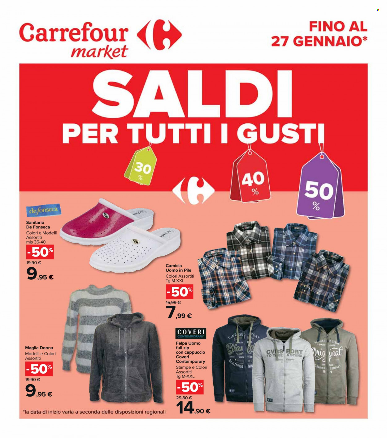 Volantino Carrefour - 3/1/2022 - 27/1/2022. Pagina 1