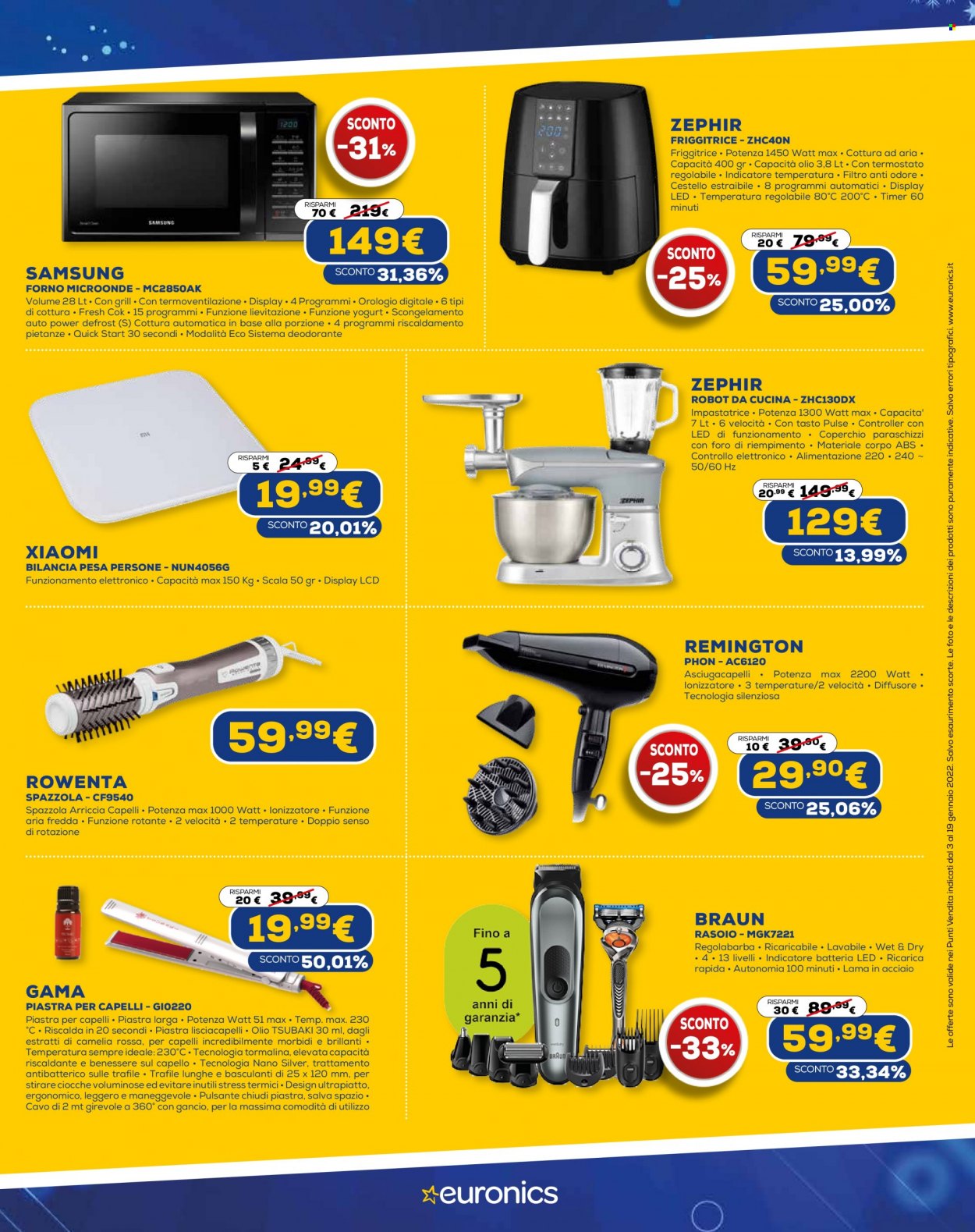 Volantino Euronics - 3/1/2022 - 19/1/2022. Pagina 21