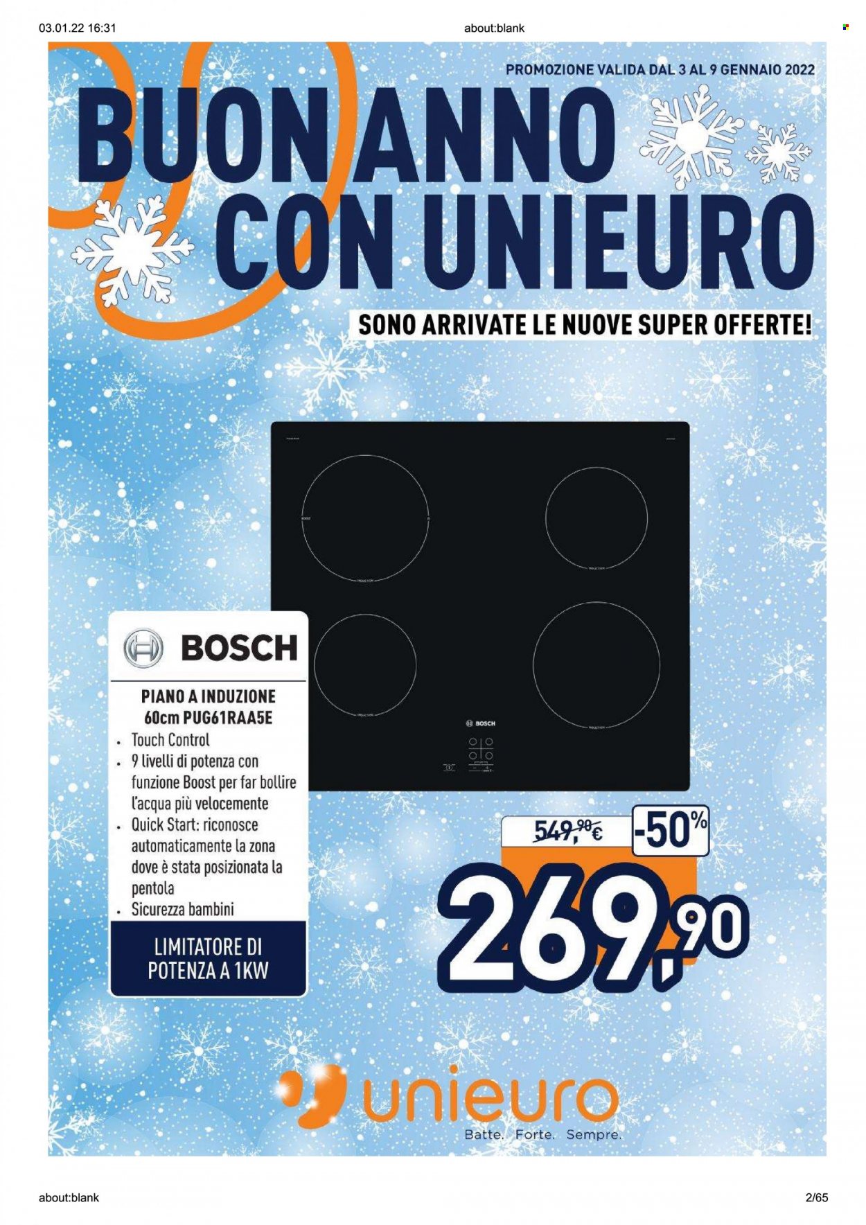 Volantino Unieuro - 3/1/2022 - 9/1/2022. Pagina 2