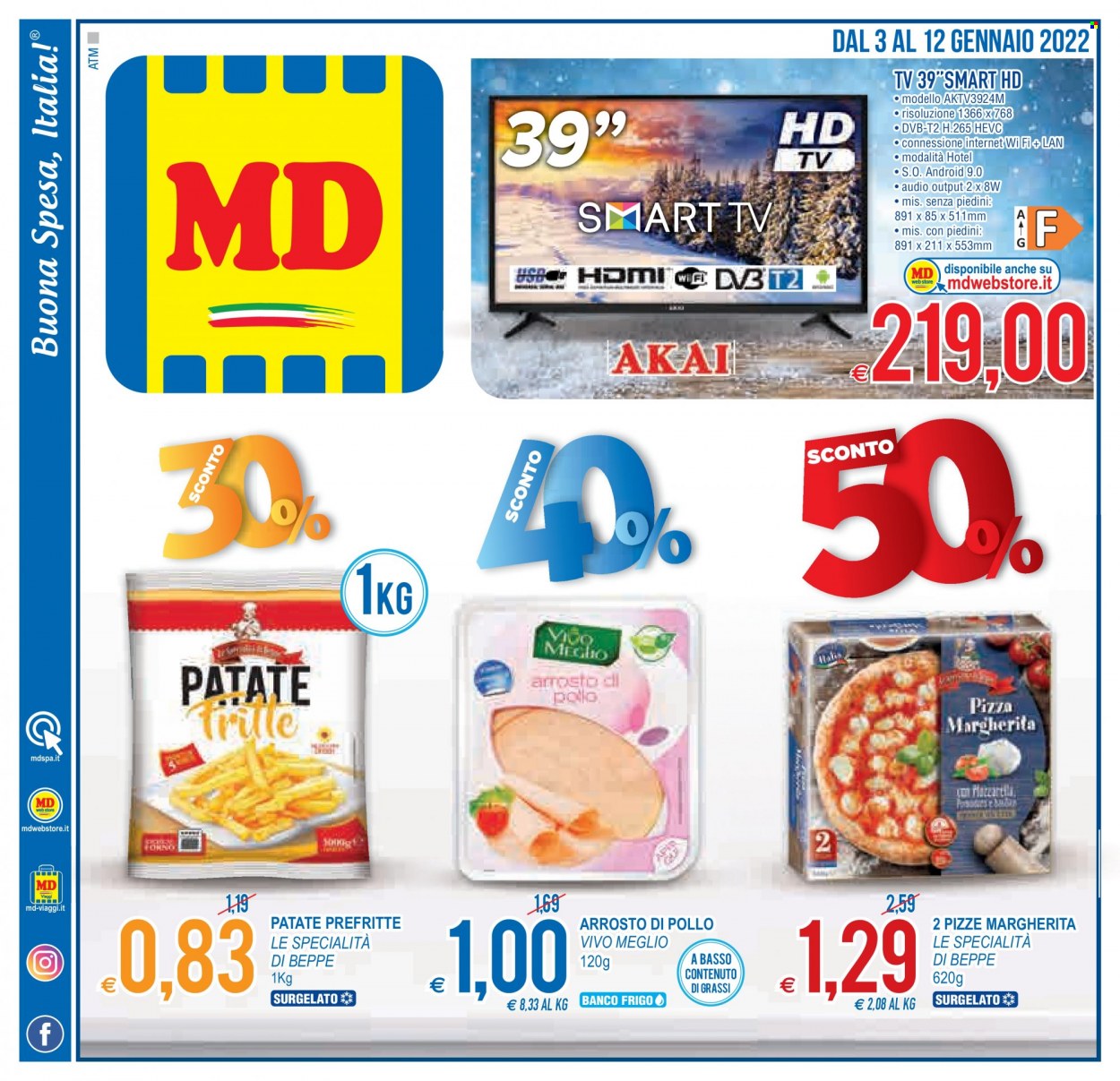 Leták MD Discount - 3.1.2022 - 12.1.2022. Strana 1