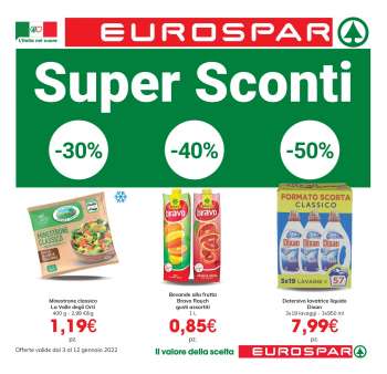Volantino Eurospar - 3/1/2022 - 12/1/2022.
