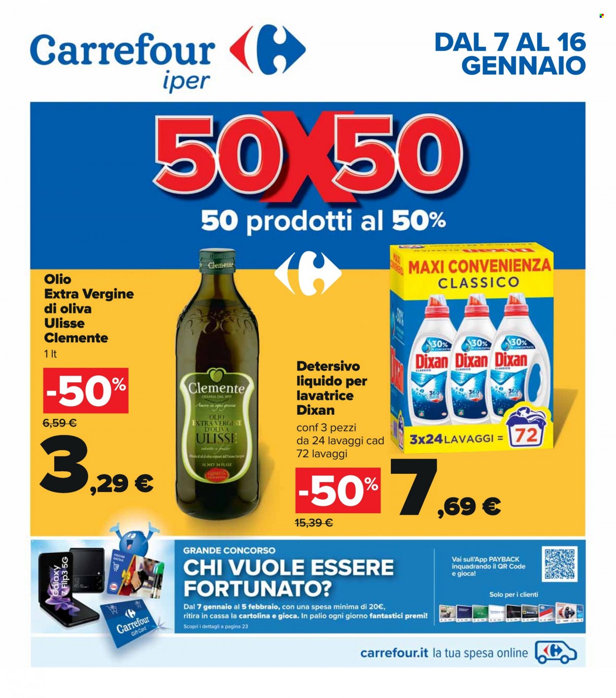 Volantino Carrefour - 7/1/2022 - 16/1/2022. Pagina 1