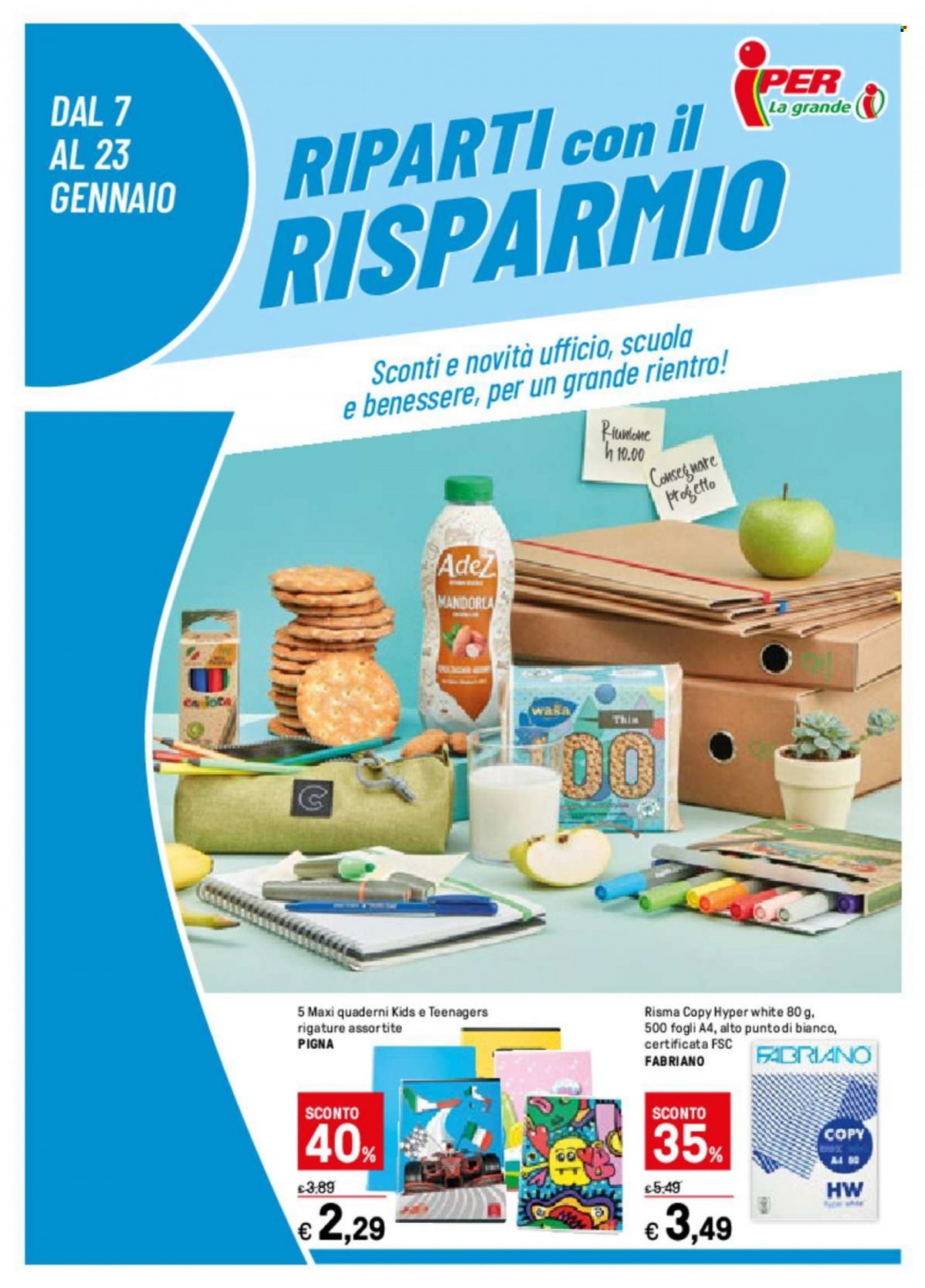 Volantino Iper, La grande i - 7/1/2022 - 23/1/2022. Pagina 1