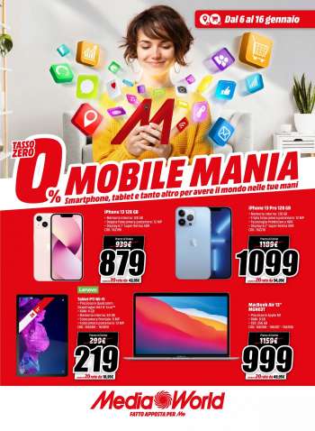 Volantino MediaWorld - 6/1/2022 - 16/1/2022.