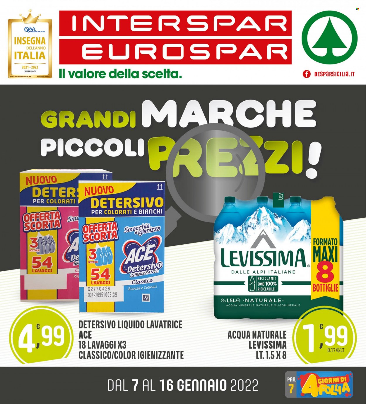 Volantino Interspar - 7/1/2022 - 16/1/2022. Pagina 1