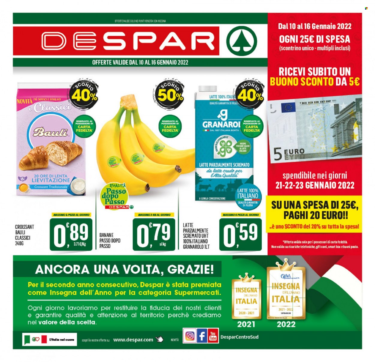 Volantino Despar - 10/1/2022 - 16/1/2022. Pagina 1