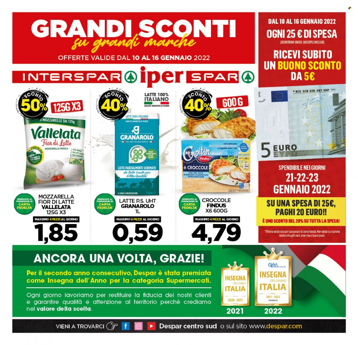 Volantino Interspar - 10/1/2022 - 16/1/2022. Pagina 1