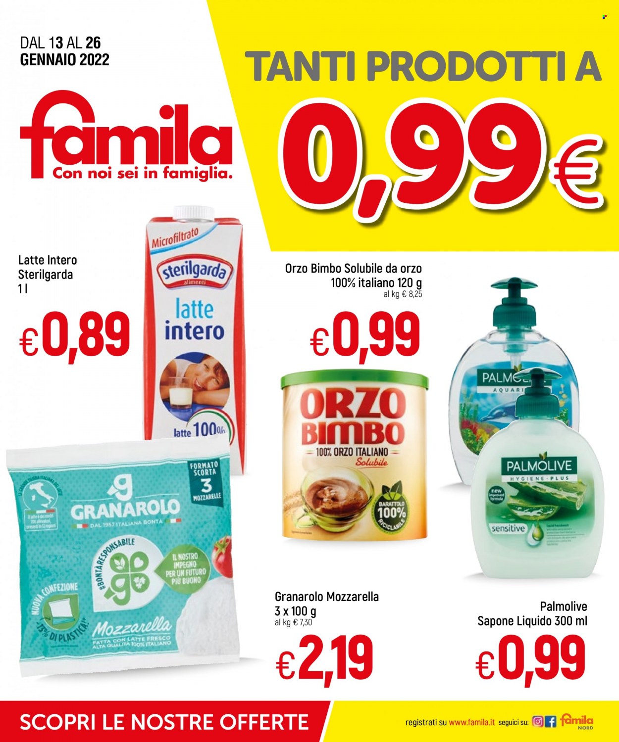 Volantino Famila - 13/1/2022 - 26/1/2022. Pagina 1