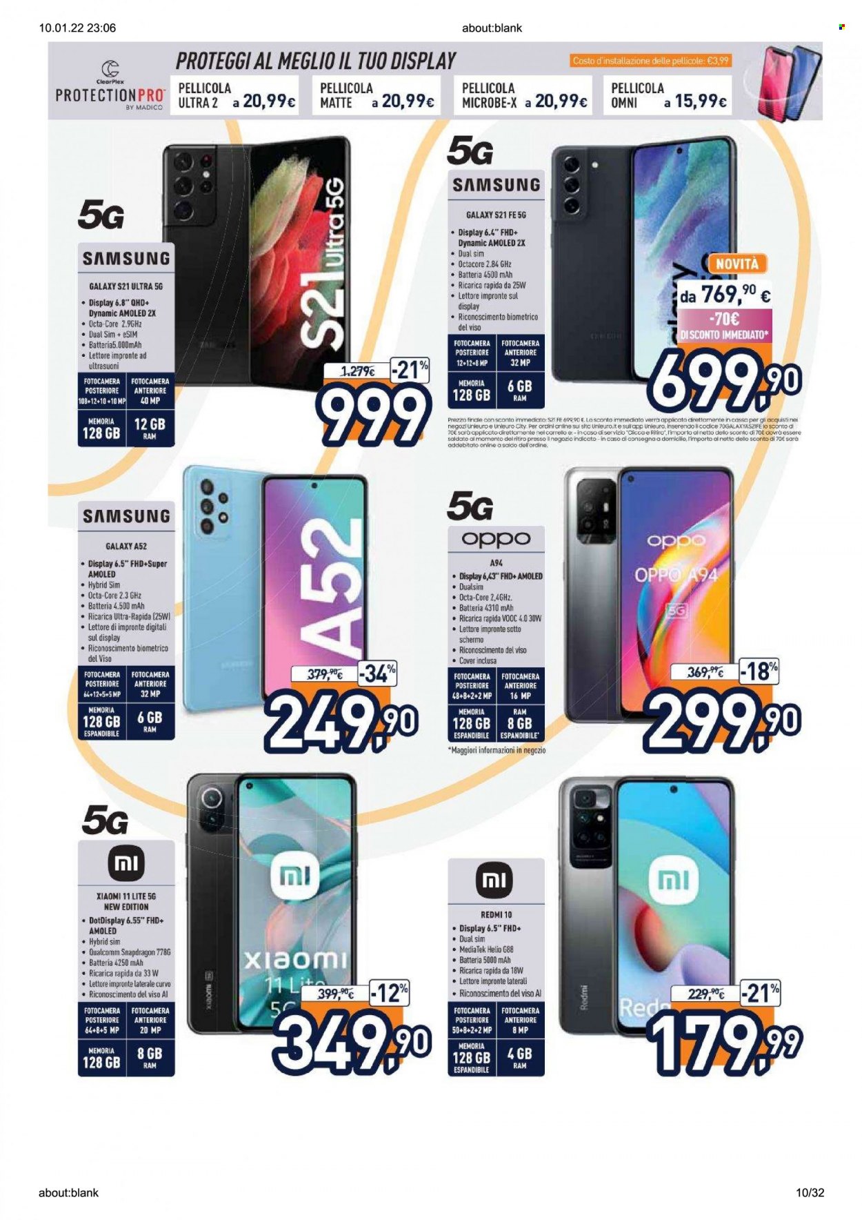 Volantino Unieuro - 10/1/2022 - 27/1/2022. Pagina 10