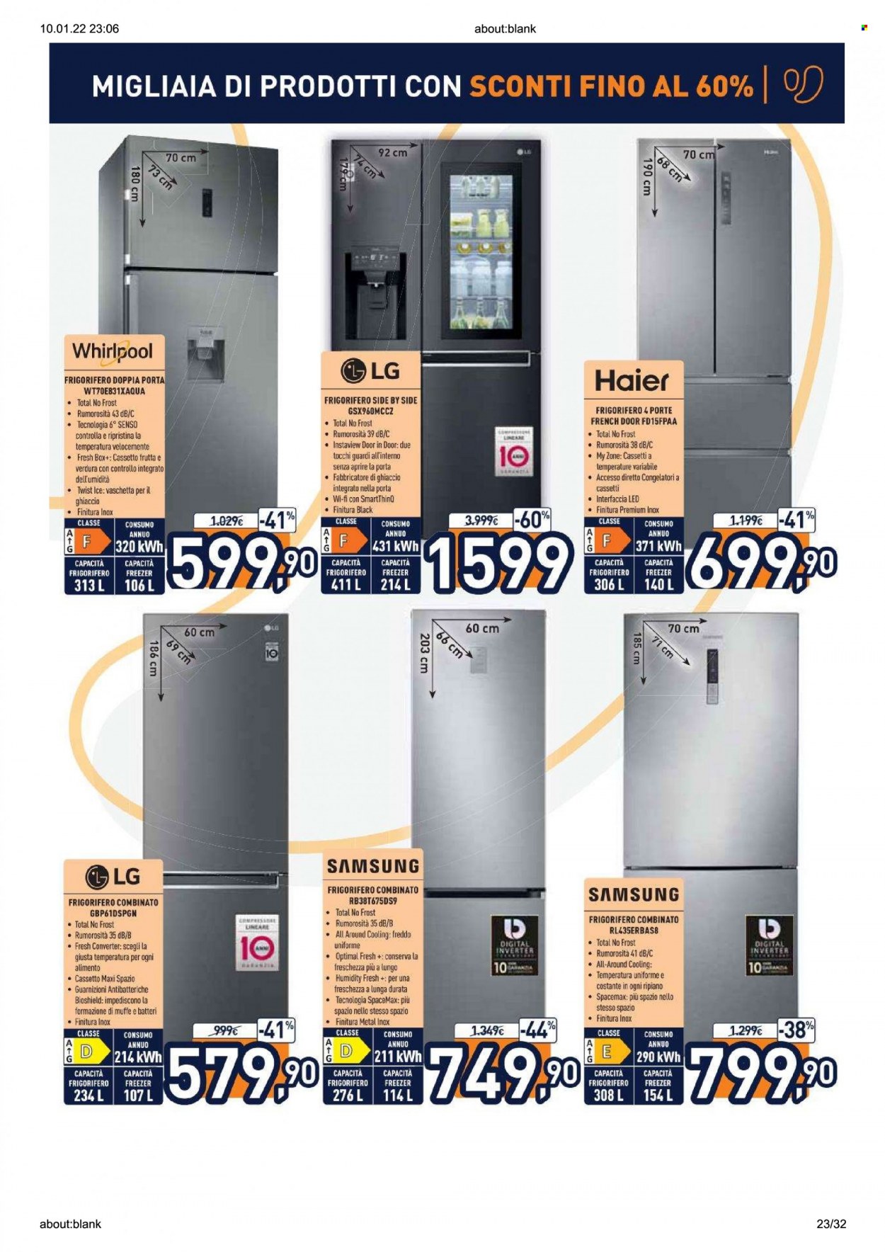 Volantino Unieuro - 10/1/2022 - 27/1/2022. Pagina 23