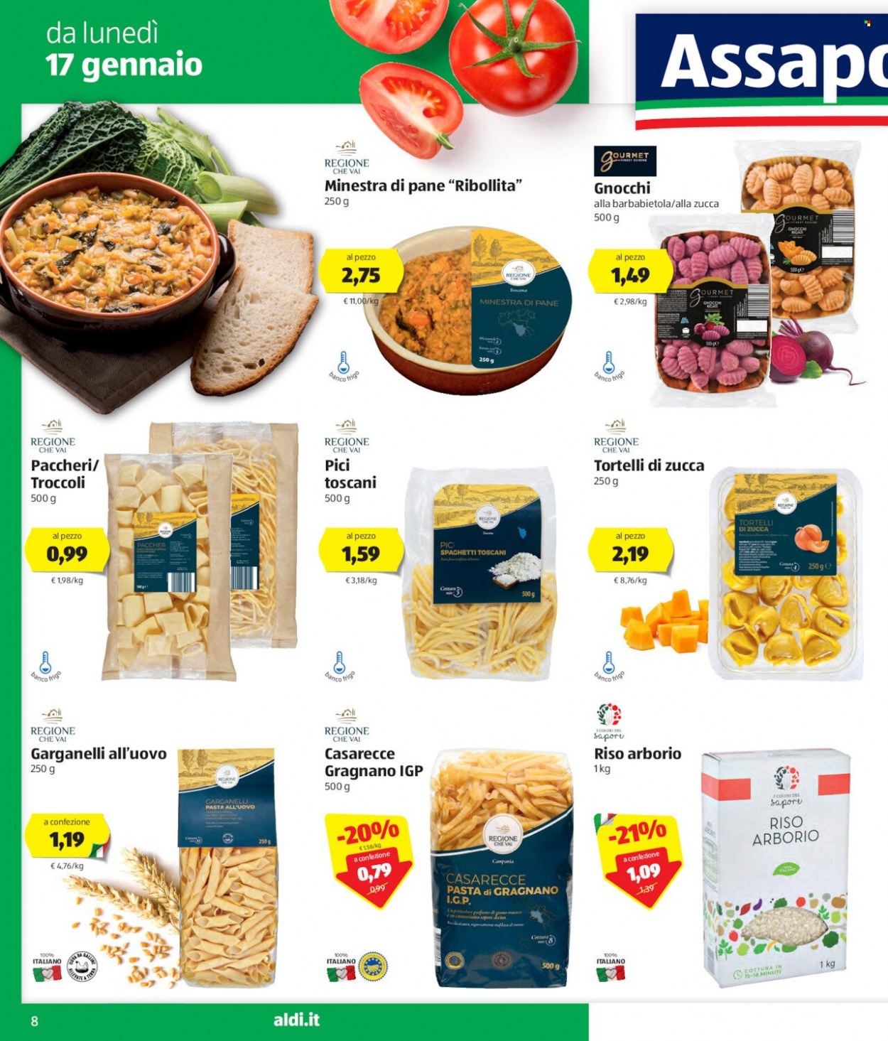 Volantino Aldi - 17/1/2022 - 23/1/2022. Pagina 8