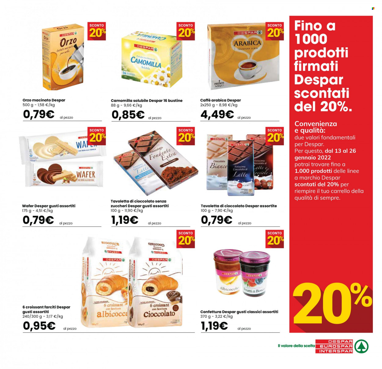 Volantino Despar - 13/1/2022 - 26/1/2022. Pagina 9