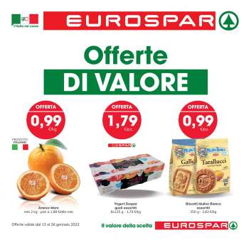 Volantino Eurospar - 13/1/2022 - 26/1/2022.