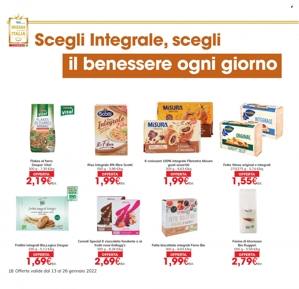 Volantino Eurospar - 13/1/2022 - 26/1/2022. Pagina 18