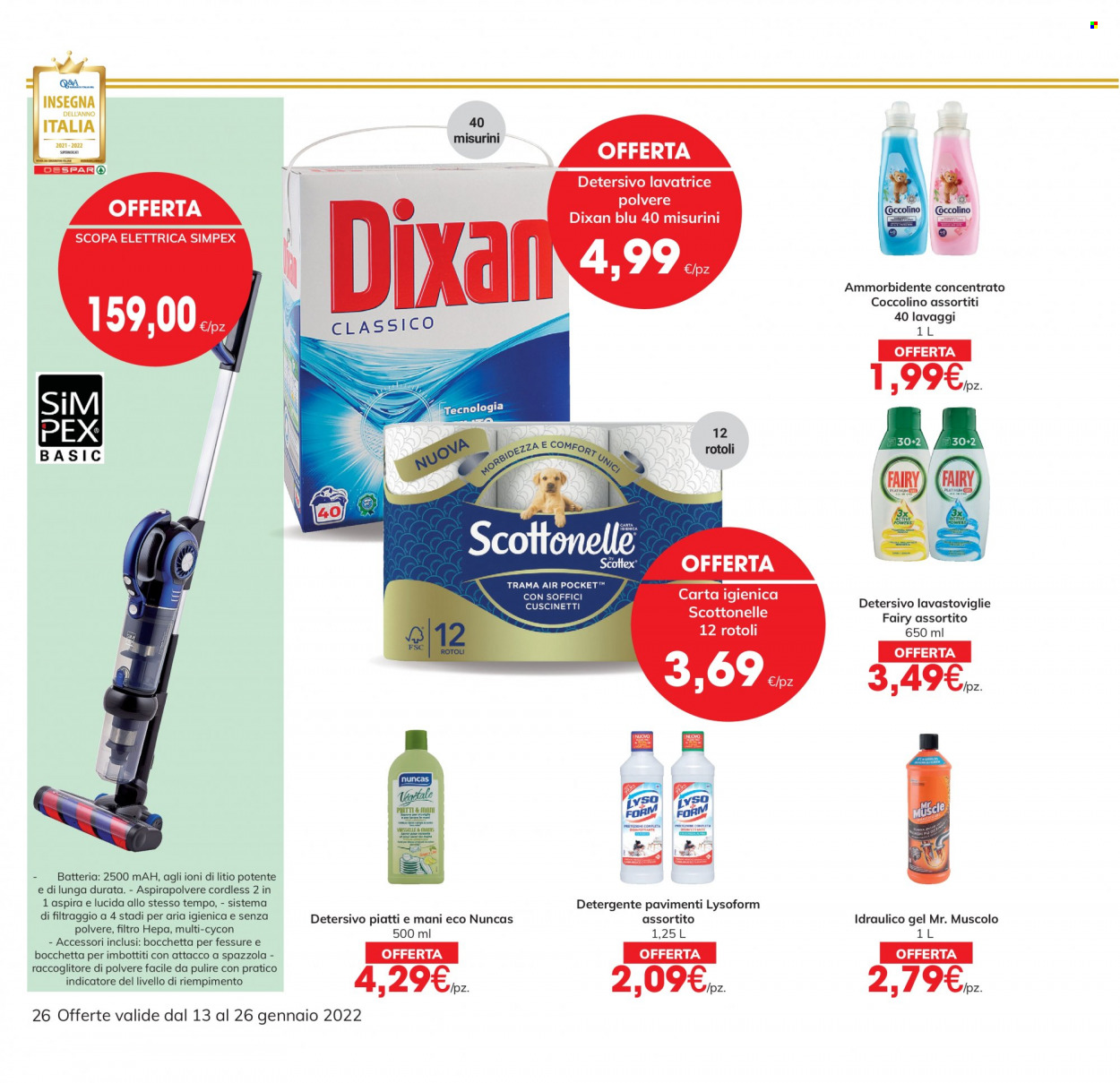 Volantino Eurospar - 13/1/2022 - 26/1/2022. Pagina 26