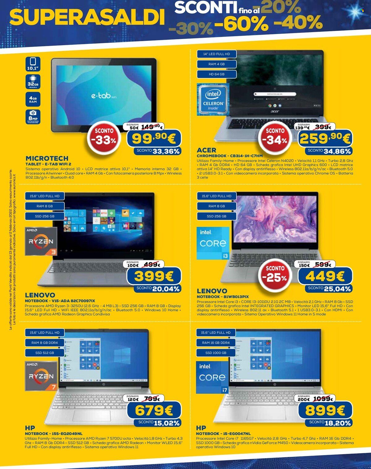 Volantino Euronics - 13/1/2022 - 2/2/2022. Pagina 9