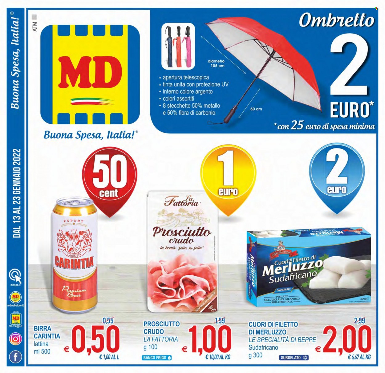 Volantino MD Discount - 13/1/2022 - 23/1/2022. Pagina 1