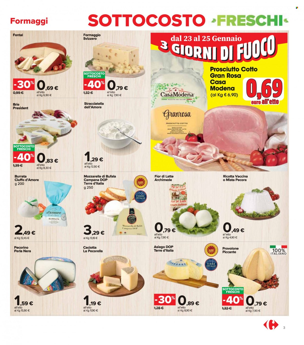 Volantino Carrefour - 17/1/2022 - 26/1/2022. Pagina 3
