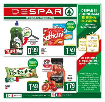 Volantino Despar - 17/1/2022 - 26/1/2022.