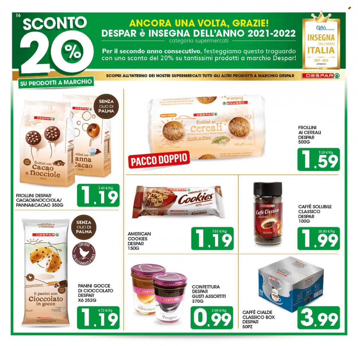 Volantino Despar - 17/1/2022 - 26/1/2022. Pagina 16