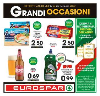 Volantino Eurospar - 17/1/2022 - 26/1/2022.
