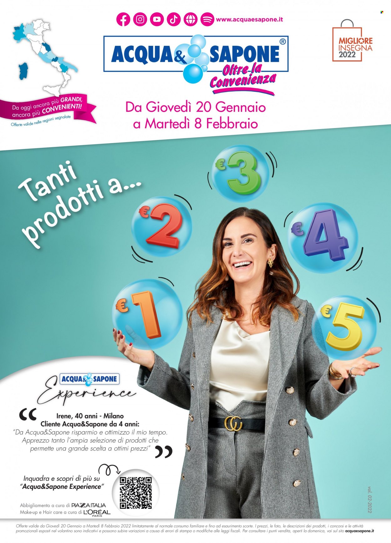 Volantino Acqua & Sapone - 20/1/2022 - 8/2/2022. Pagina 1