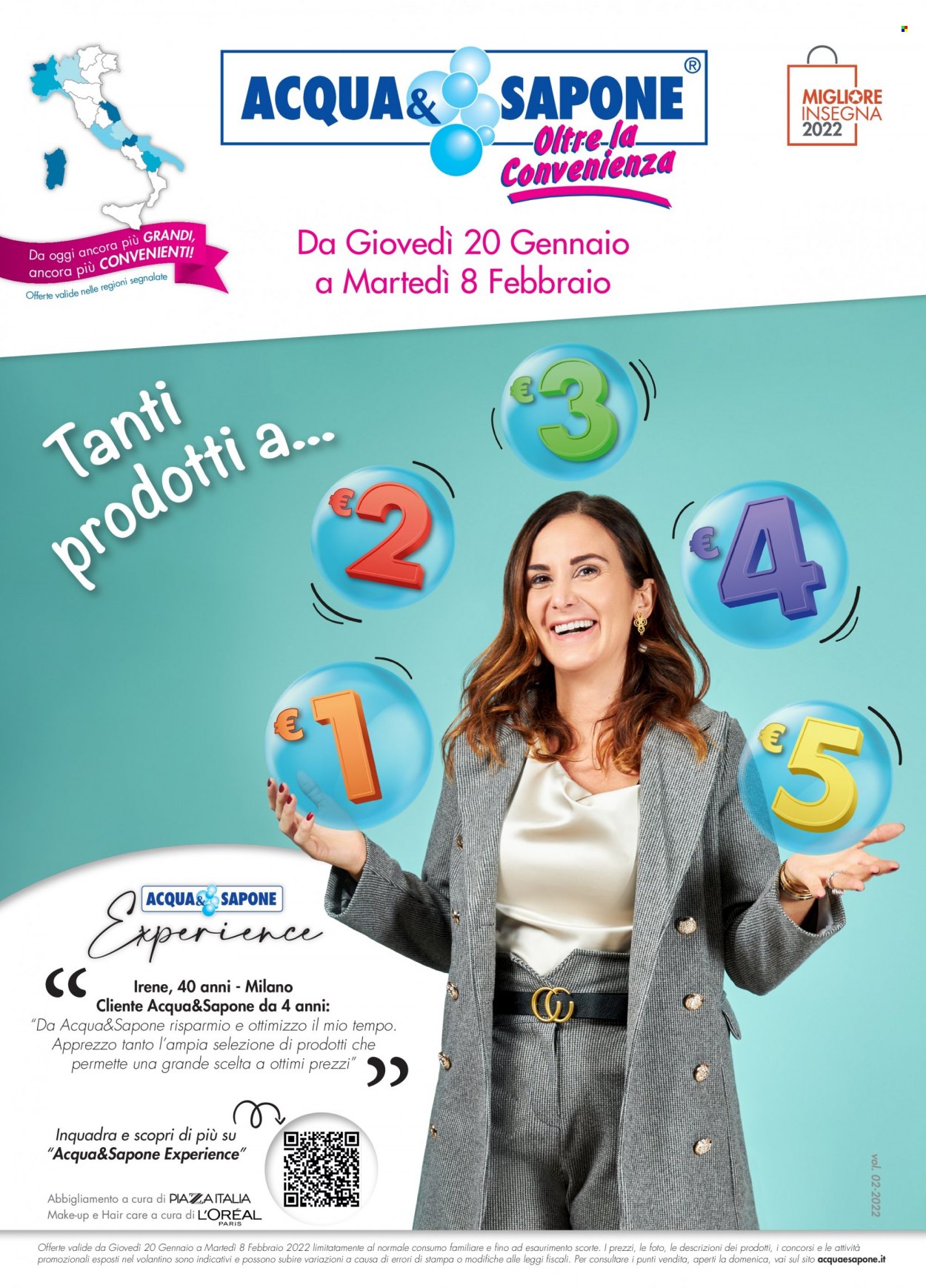 Volantino Acqua & Sapone - 20/1/2022 - 8/2/2022. Pagina 1