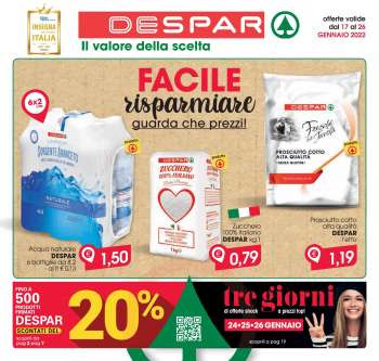 Volantino Despar - 17/1/2022 - 26/1/2022.
