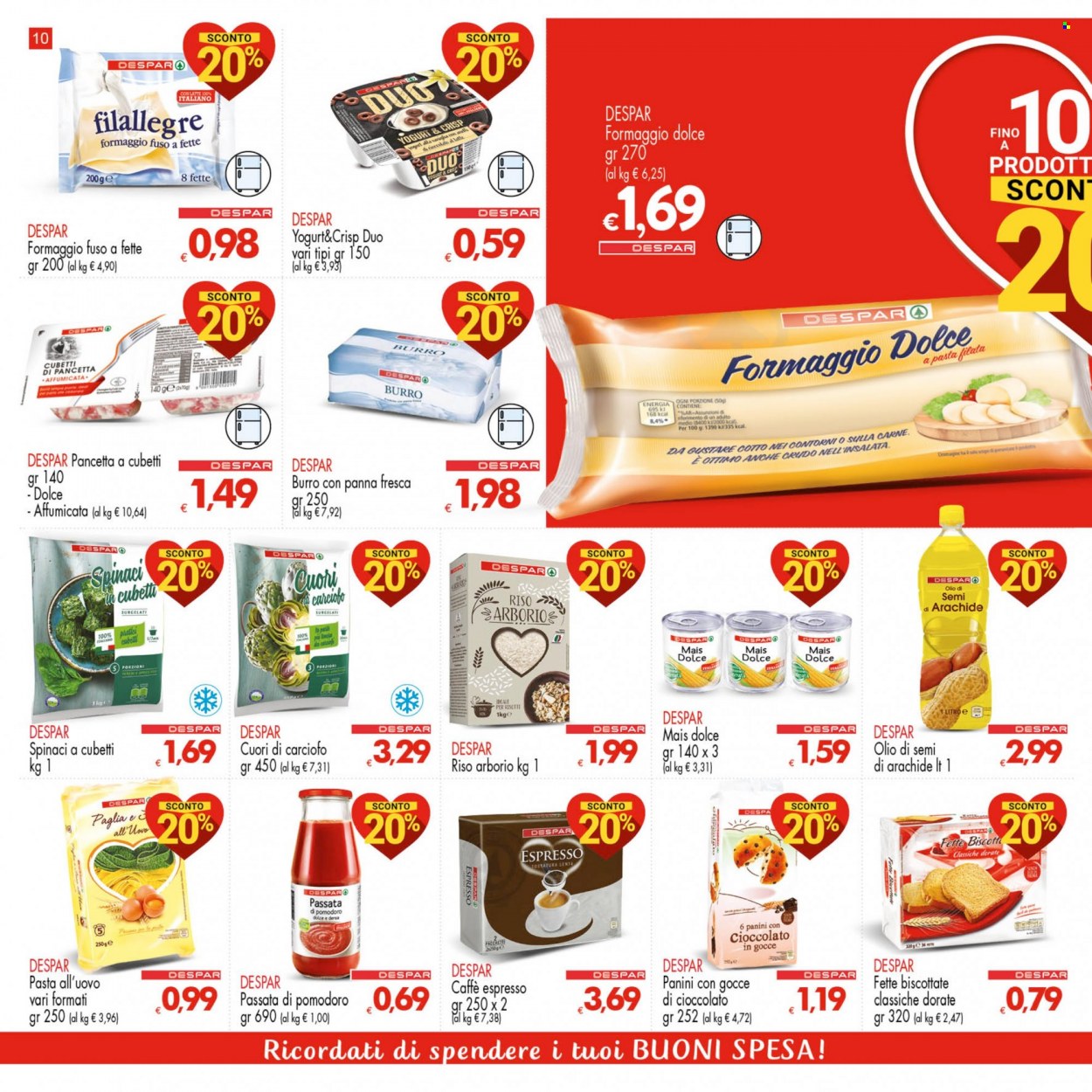Volantino Despar - 20/1/2022 - 2/2/2022. Pagina 10