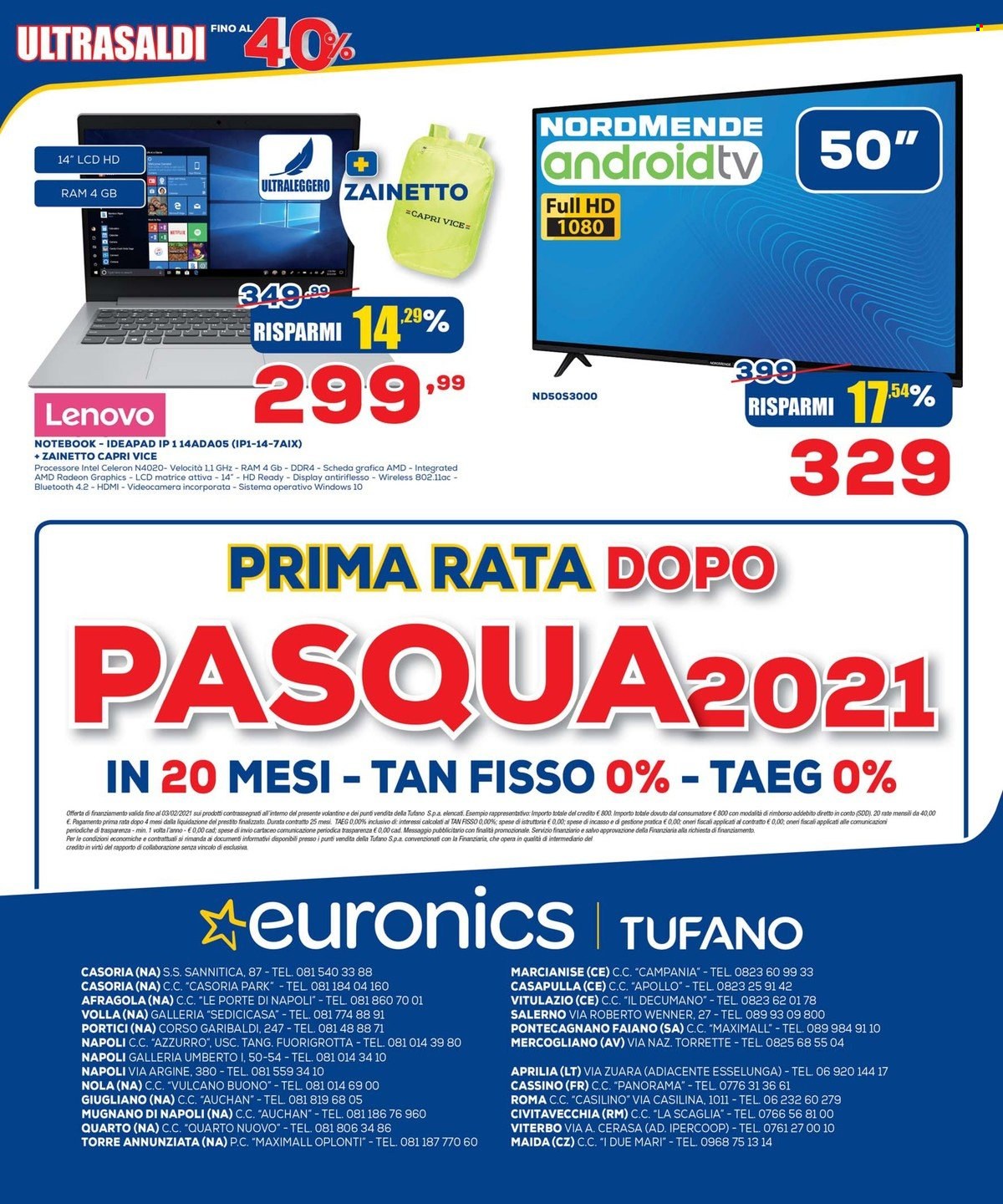 Volantino Euronics - 21/1/2022 - 3/2/2022. Pagina 20