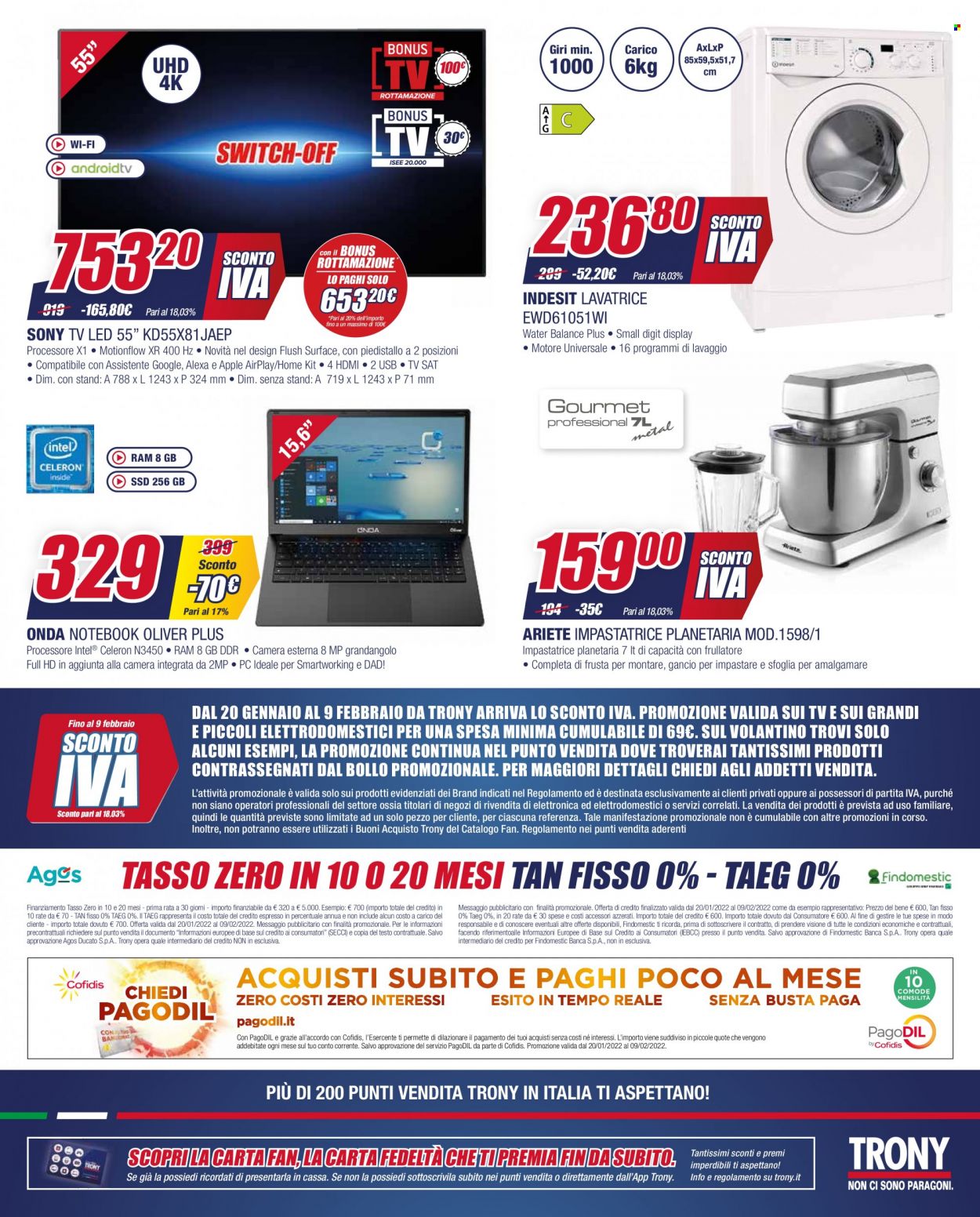 Volantino Trony - 20/1/2022 - 9/2/2022. Pagina 12