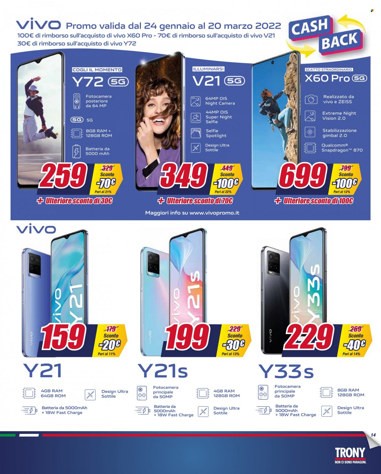 Volantino Trony - 20/1/2022 - 9/2/2022. Pagina 14
