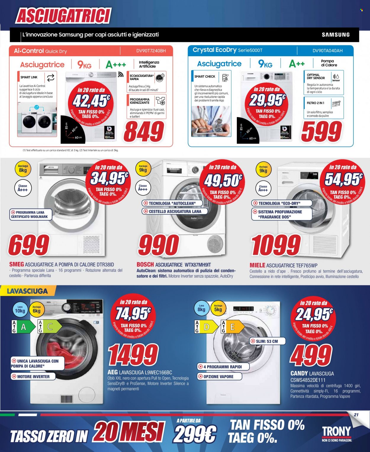 Volantino Trony - 20/1/2022 - 10/2/2022. Pagina 21