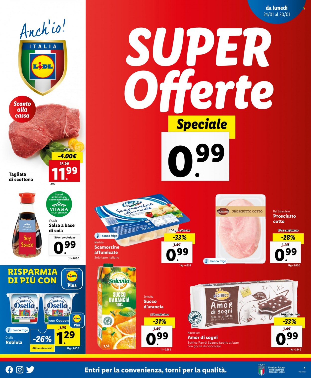 Volantino Lidl - 24/1/2022 - 30/1/2022. Pagina 1