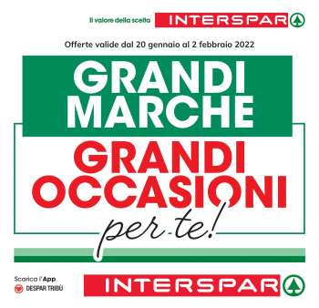 Volantino Interspar - 20/1/2022 - 2/2/2022.