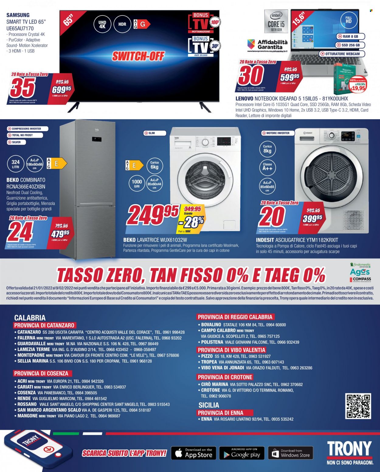 Volantino Trony - 21/1/2022 - 9/2/2022. Pagina 20