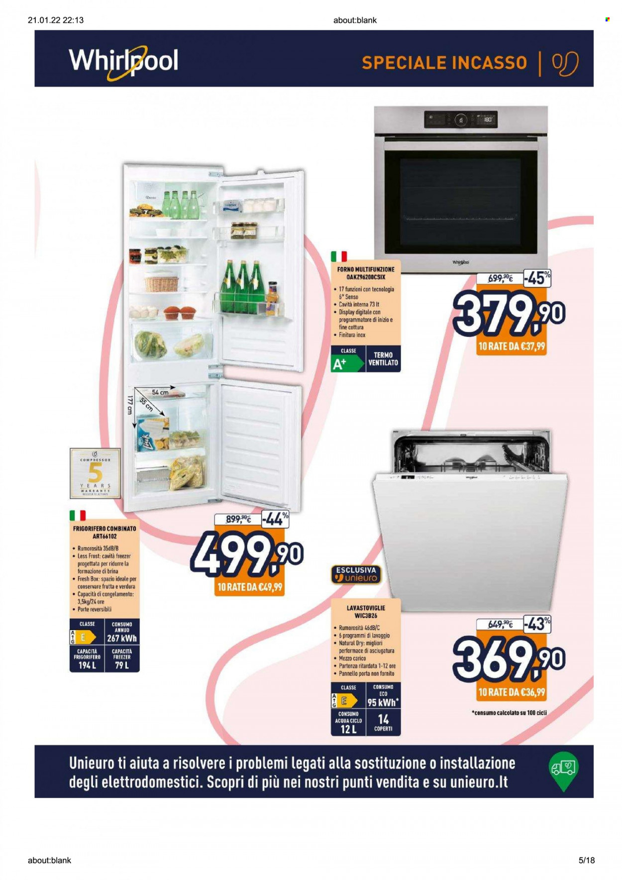 Volantino Unieuro - 21/1/2022 - 20/2/2022. Pagina 5