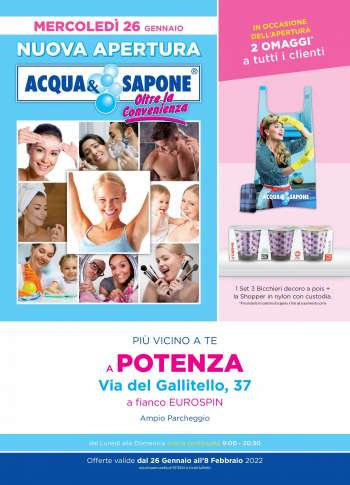 Volantino Acqua & Sapone - 26/1/2022 - 8/2/2022.