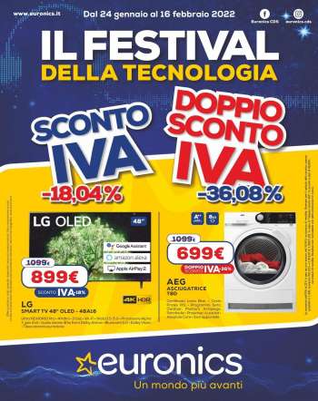 Volantino Euronics - 24/1/2022 - 16/2/2022.