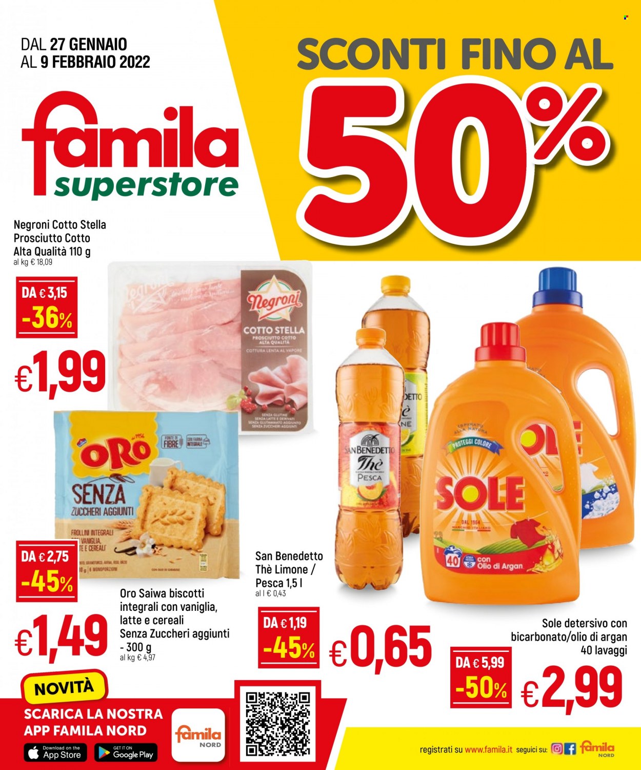Volantino Famila - 27/1/2022 - 9/2/2022. Pagina 1