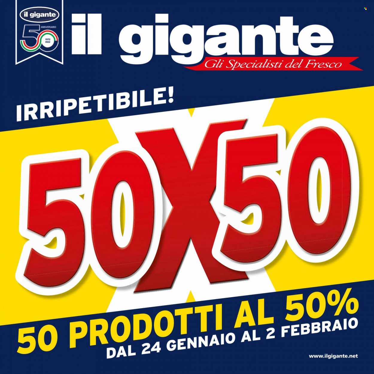 Volantino Il Gigante - 24/1/2022 - 2/2/2022. Pagina 1