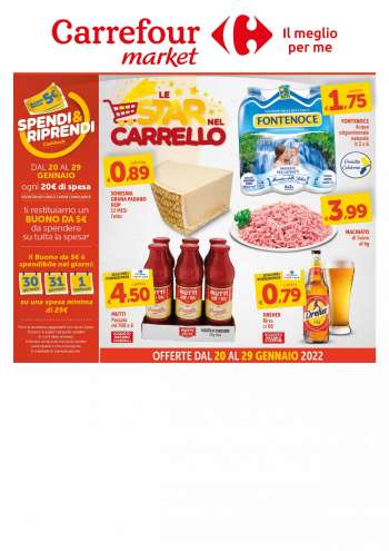 Volantino Carrefour - 20/1/2022 - 29/1/2022.