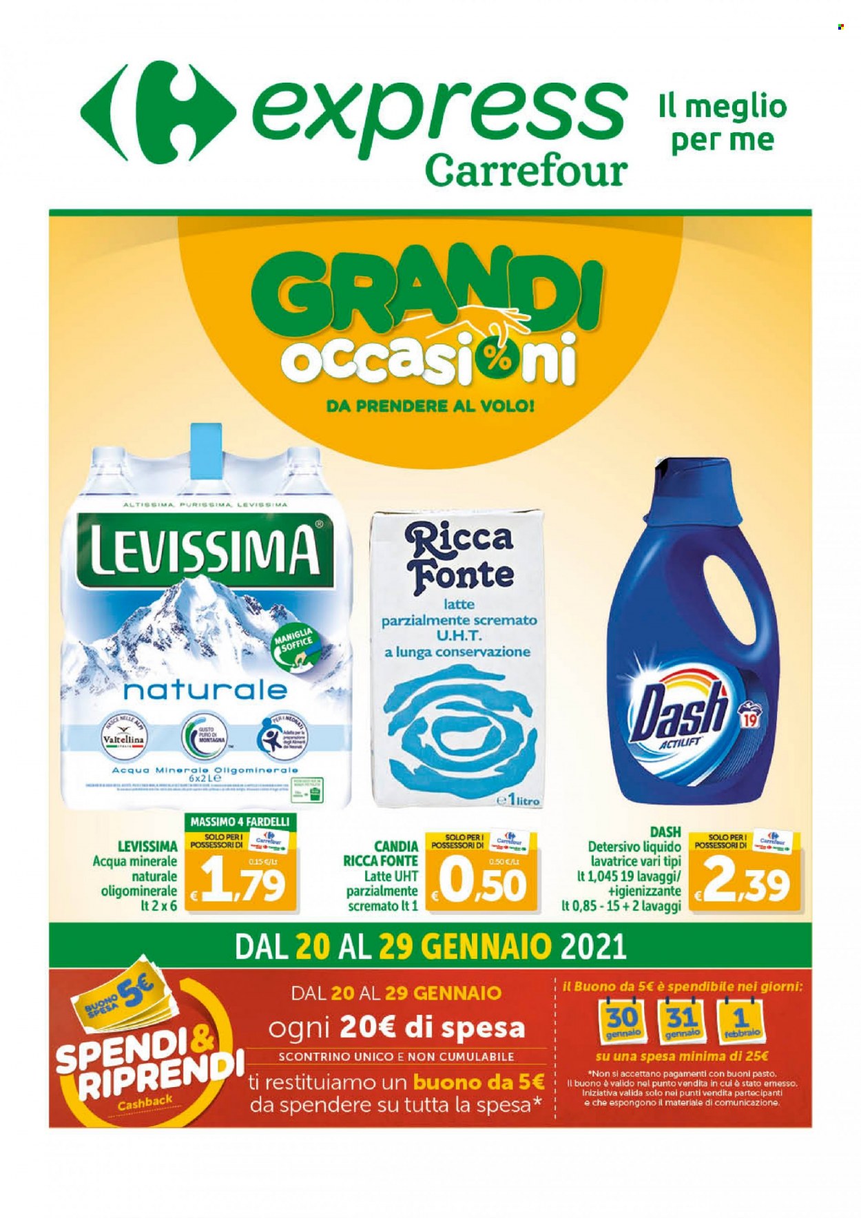 Volantino Carrefour - 20/1/2022 - 29/1/2022. Pagina 1