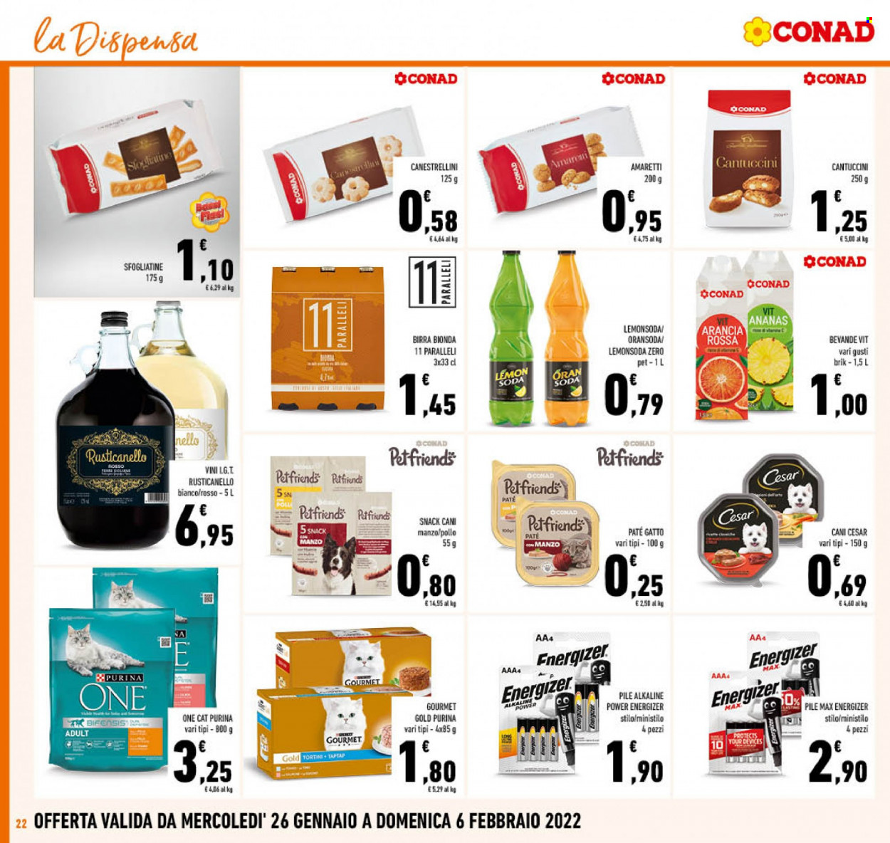 Volantino Conad - 26/1/2022 - 6/2/2022. Pagina 22