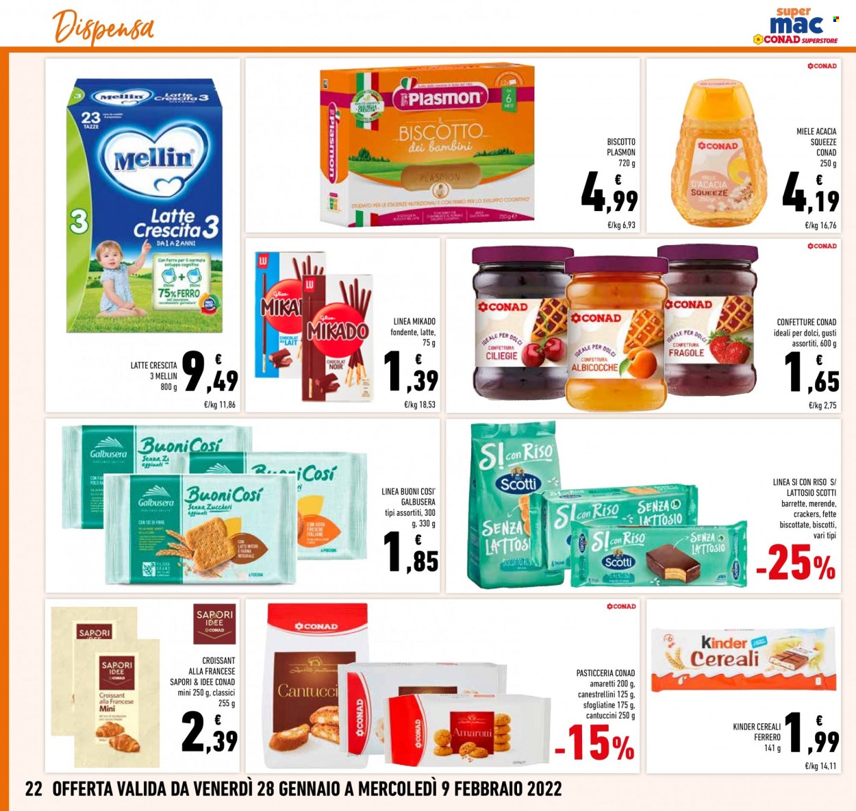 Volantino Conad - 28/1/2022 - 9/2/2022. Pagina 22