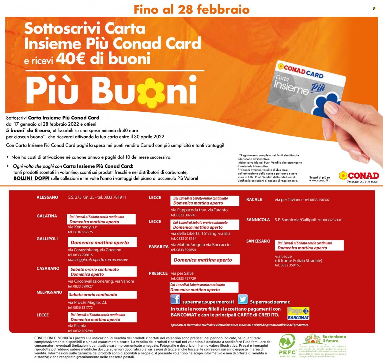 Volantino Conad - 28/1/2022 - 9/2/2022. Pagina 40