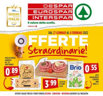 Volantino Interspar - 27/1/2022 - 6/2/2022.