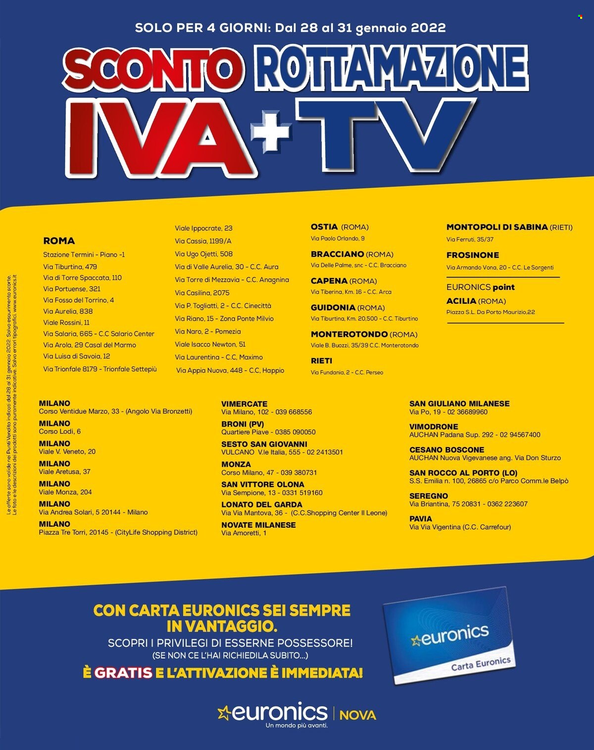 Volantino Euronics - 28/1/2022 - 31/1/2022. Pagina 15