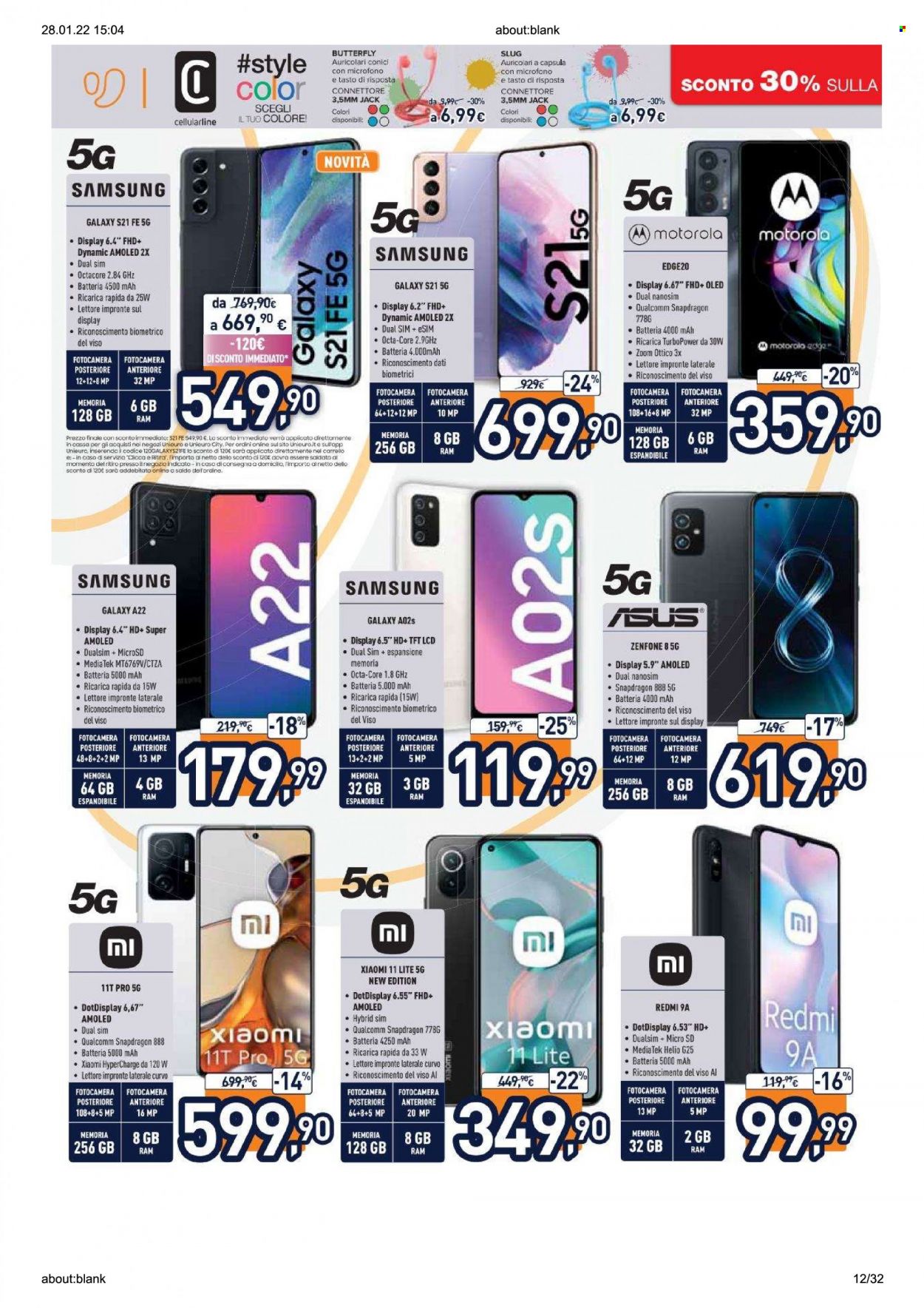 Volantino Unieuro - 28/1/2022 - 13/2/2022. Pagina 12