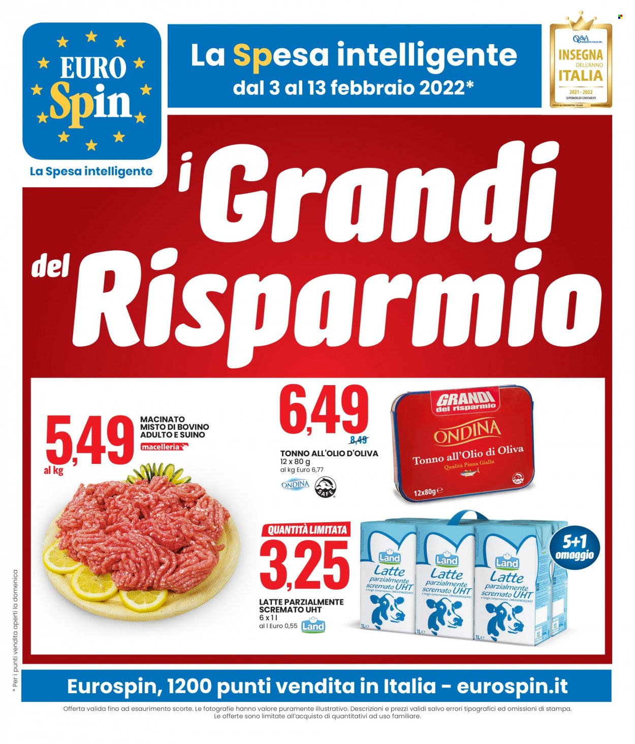 Volantino EuroSpin - 3/2/2022 - 13/2/2022. Pagina 1